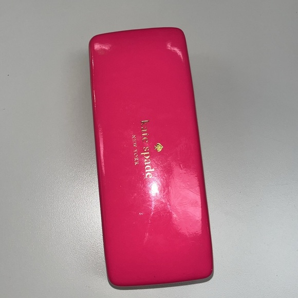 Kate Spade ♠️ Sunglass/ eyeglass hard sided case pink & orange one size - Picture 9 of 10